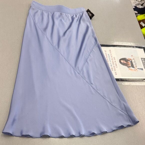 ATM Lavender Midi SILK Skirt - Picture 2 of 9